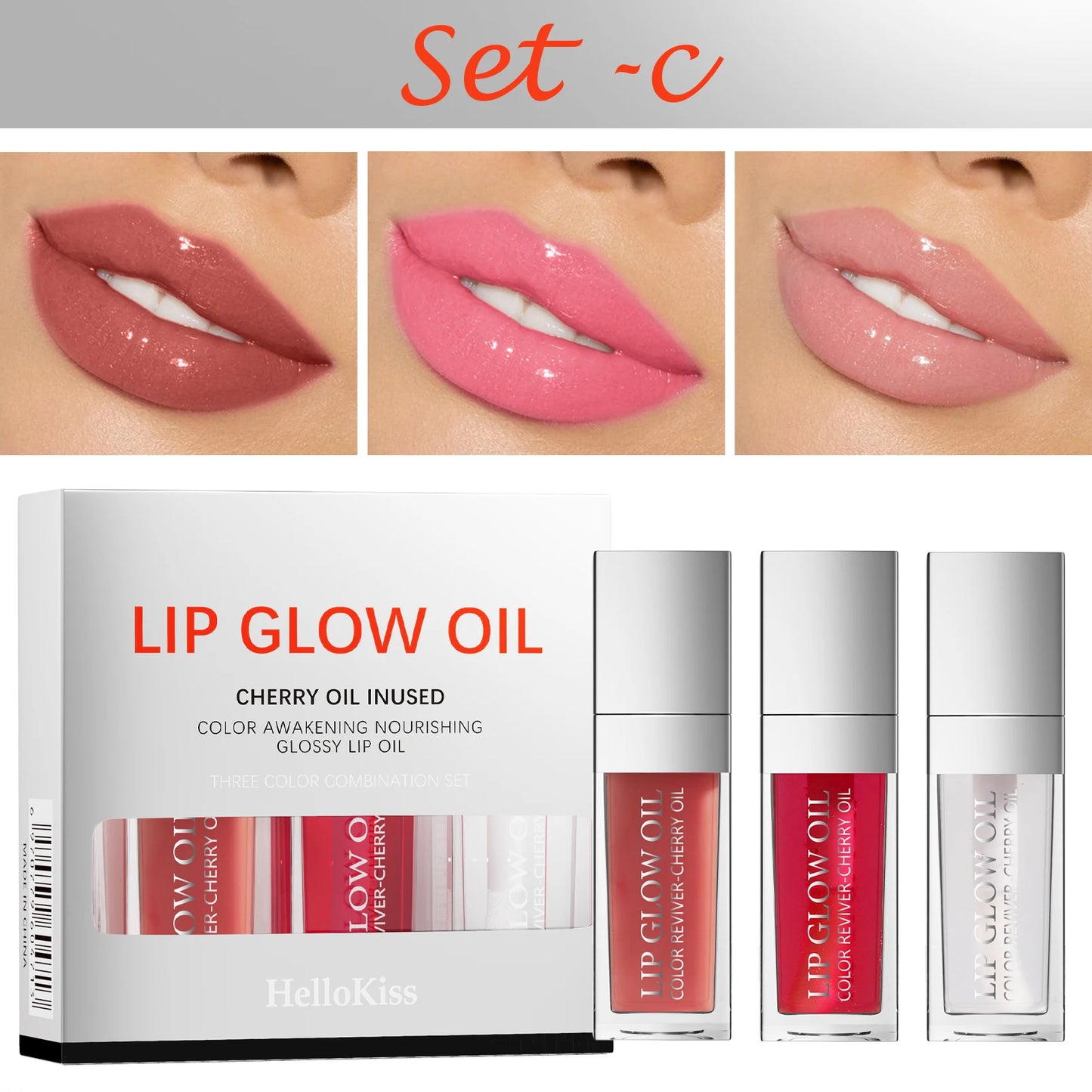 Aceite labial Hello Kiss Crystal Jelly | Hidratante, voluminizador y brillo con color