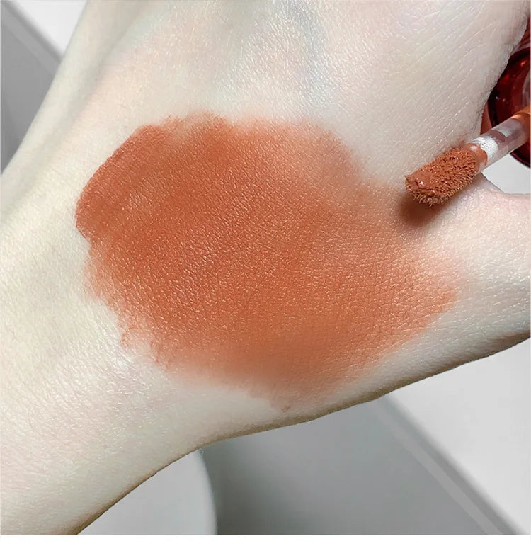 SHAQINUO Velvet Matte Mousse Lip Glaze – Long-Lasting Soft Mist Lipstick