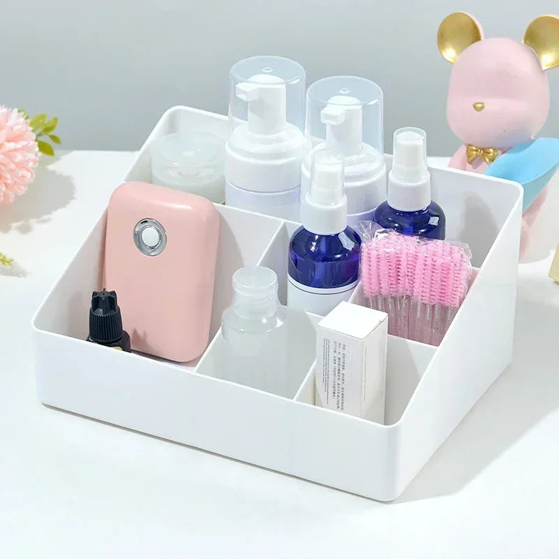 LuxuryGlow Acrylic Eyelash Extension Tool Organizer with Cover – Lash Glue & Tweezer Storage Box
