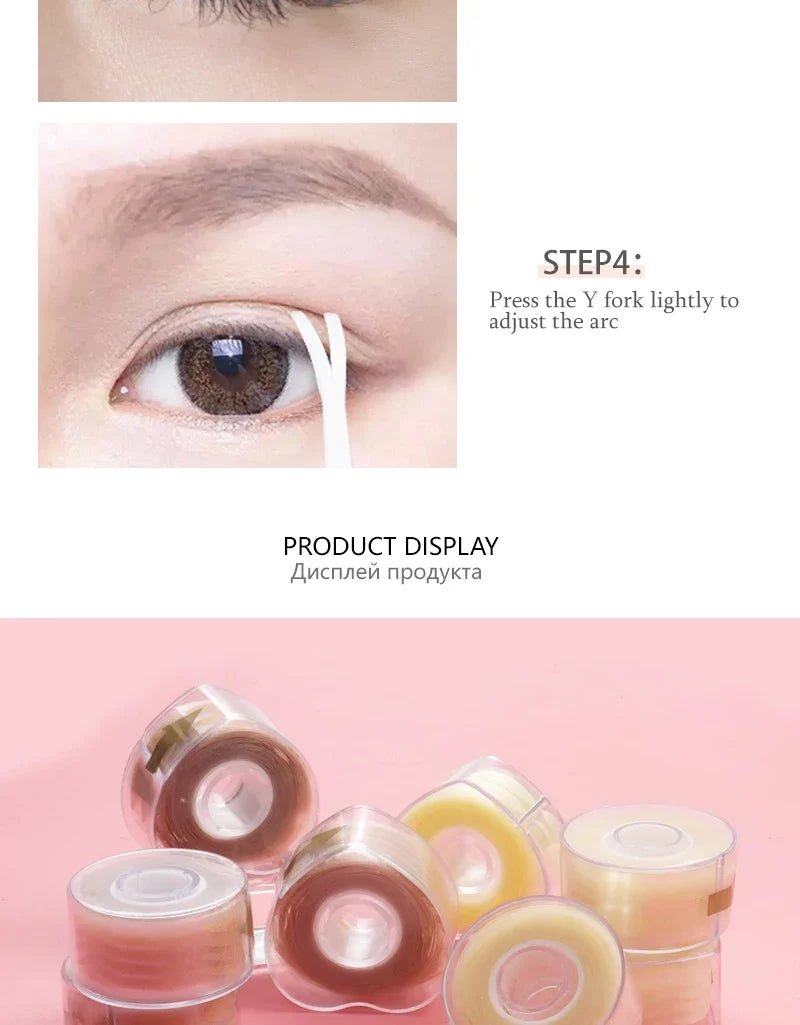 ZXZZS 600 Pcs Invisible Double Eyelid Tape – Self-Adhesive, Non-Irritating, Easy Lift