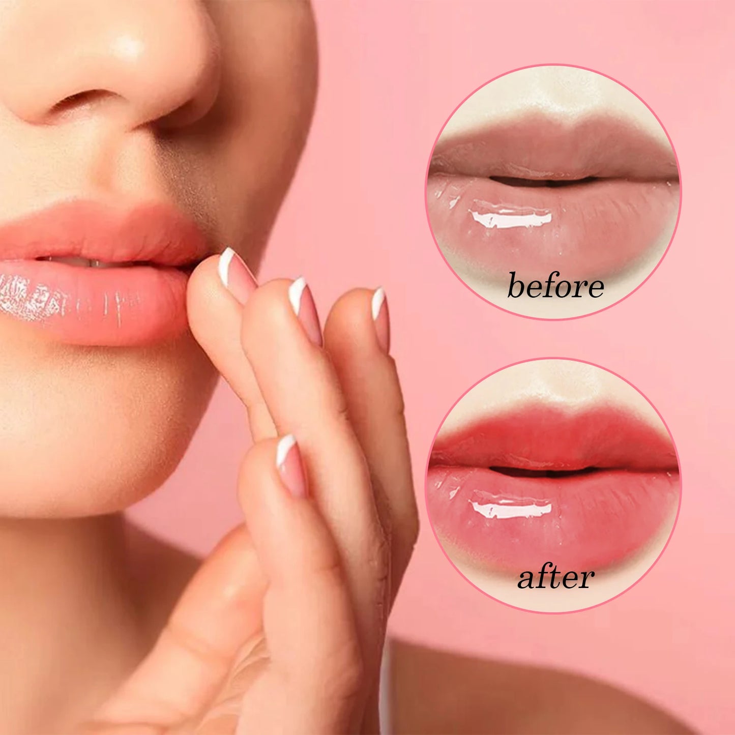 Bálsamo labial hidratante con brillo de labios: hidratante y voluminizador (6 ml)