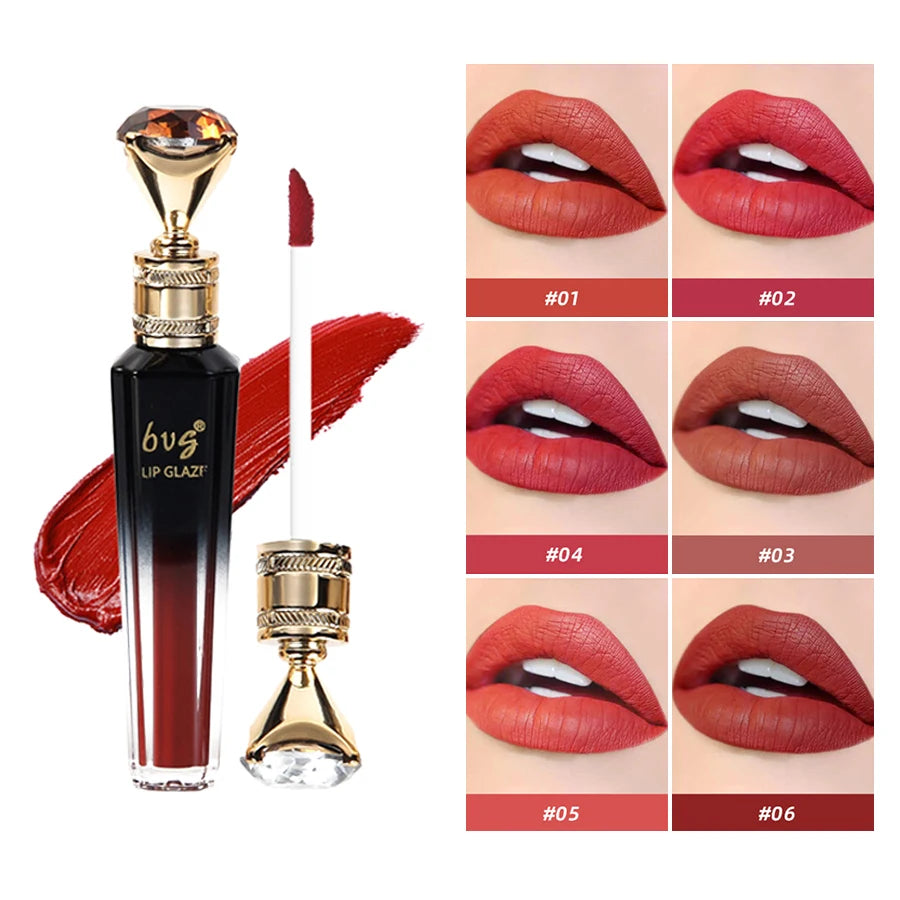 BVG Velvet Matte Lip Gloss – Long-Lasting, Waterproof & Non-Stick Color