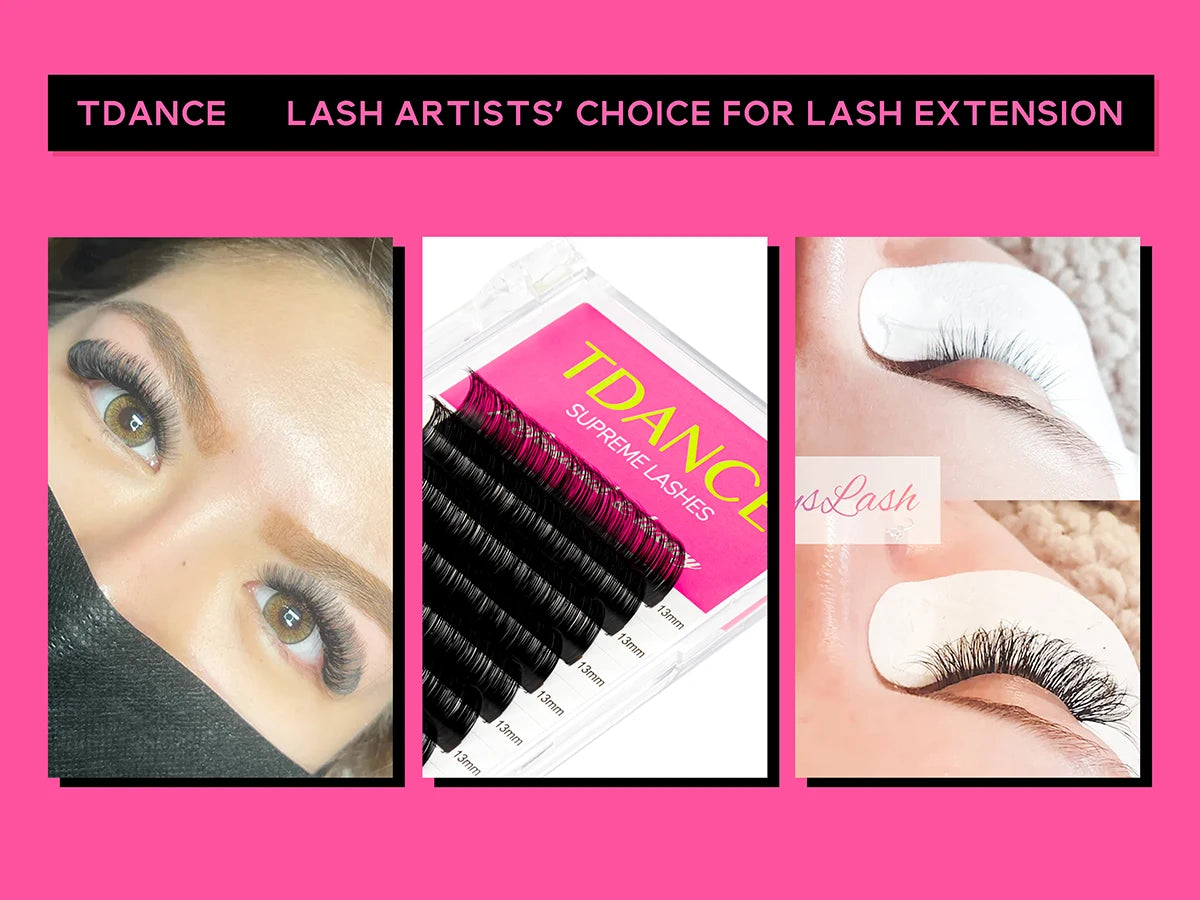 TDANCE Faux Mink Lash Extensions – Soft, Professional Individual Trays C60