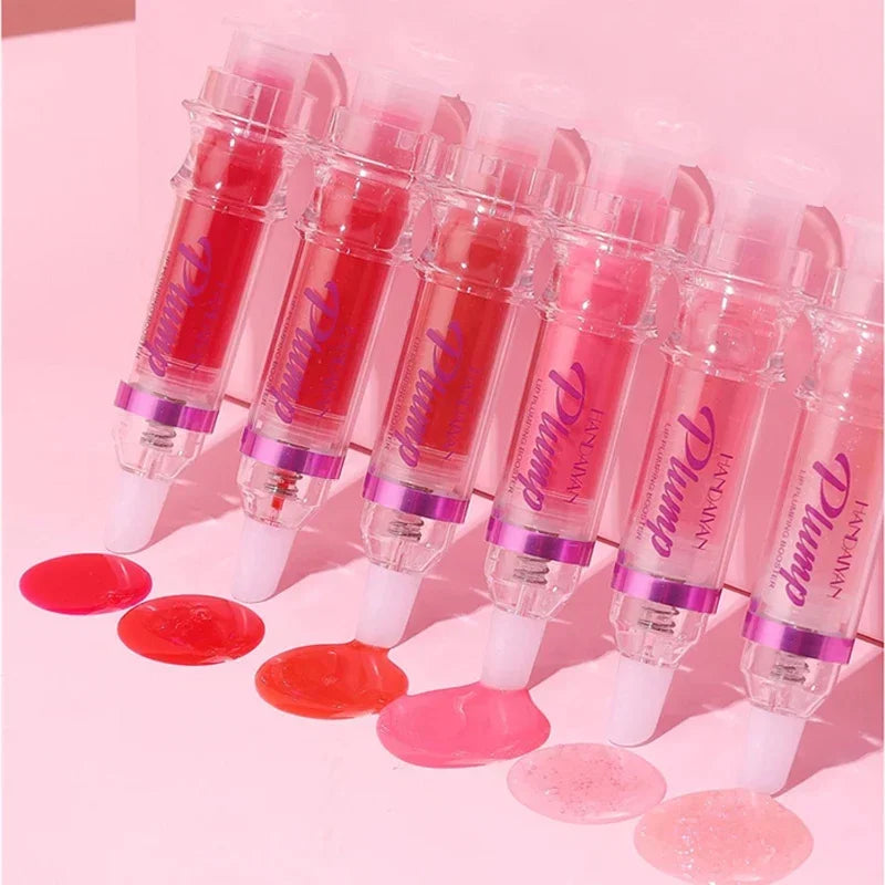 LuxuryGlow PLUMP POUT Lip Plumping Gloss – High Shine & Volumizing Lip Oil