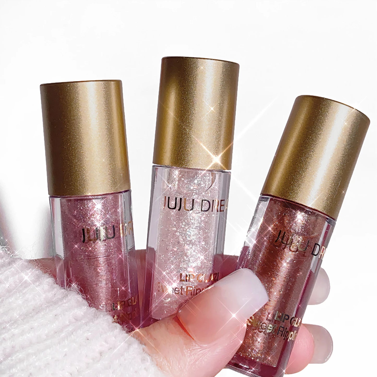 Brillo labial brillante JUJU Dream Sweet: brillo de espejo y acabado hidratante