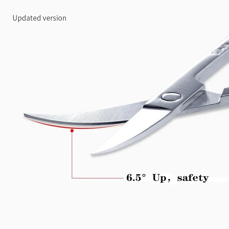 Zhenduo Beauty Stainless Steel Precision Eyebrow & Nose Hair Scissors – Small Makeup Beauty Tool