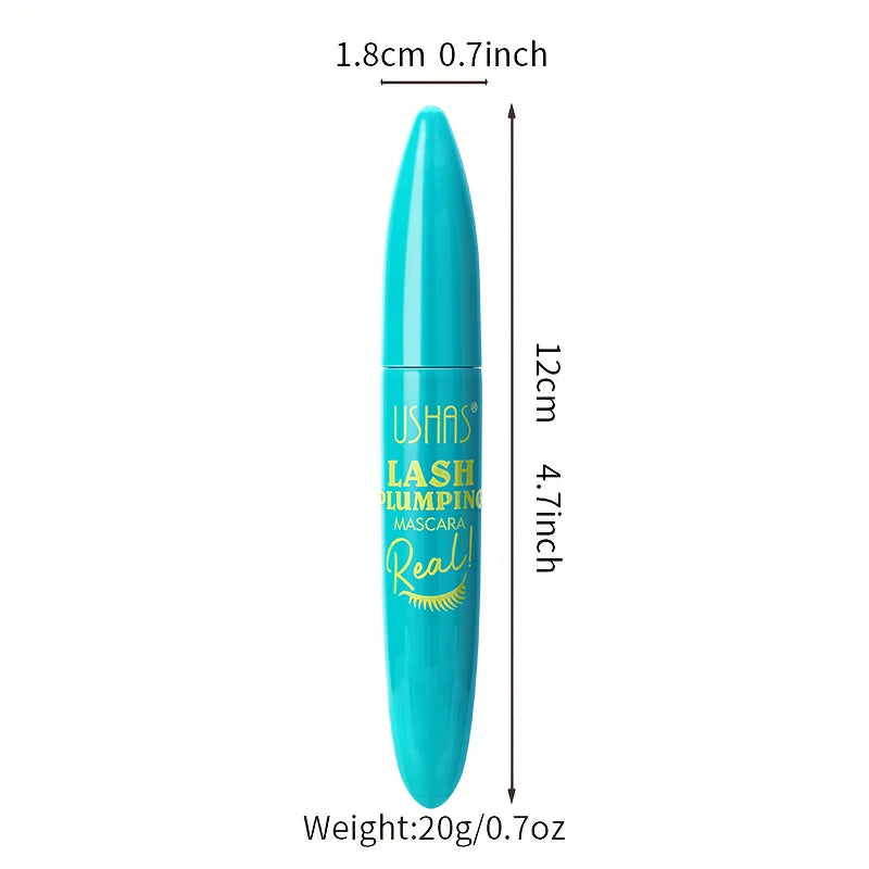USHAS 4D Ultra Long Lasting Waterproof Mascara – Fiber Lash Extension with 360° Spiral Brush