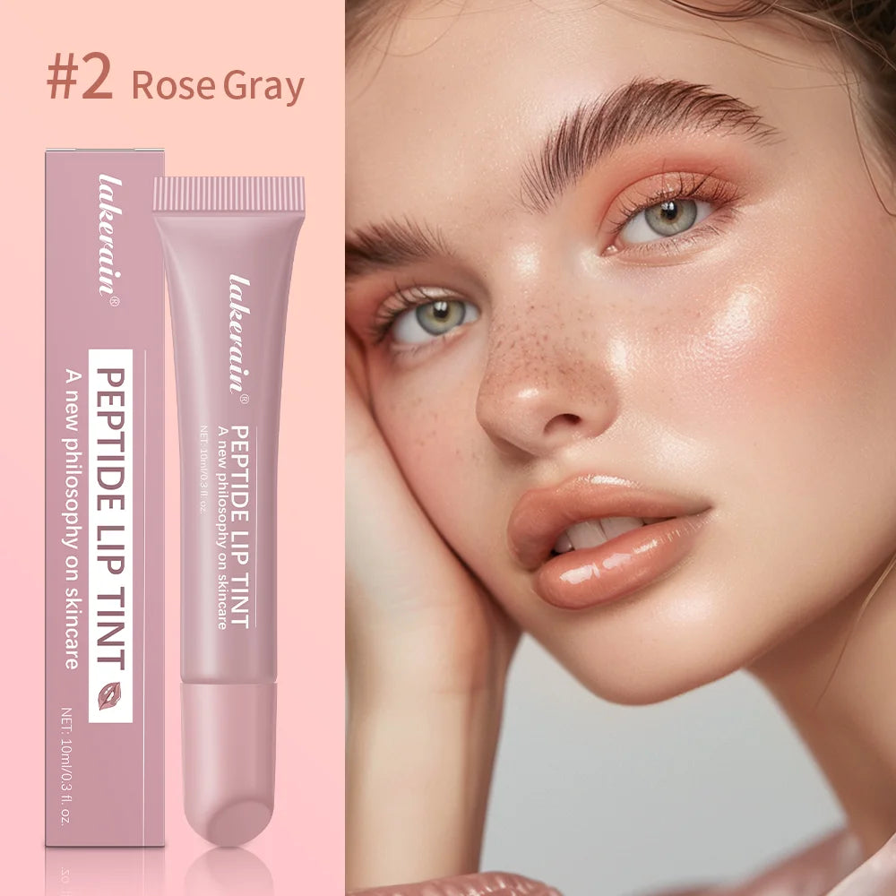Brillo labial Lakerain Mirror Lip Glaze: 10 ml. Aceite labial hidratante, duradero y no pegajoso para labios nutridos y voluminosos.