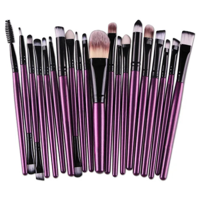 BeeChip 20 PCS Professional Makeup Brush Set – Soft Synthetic Brushes for Face & Eyes