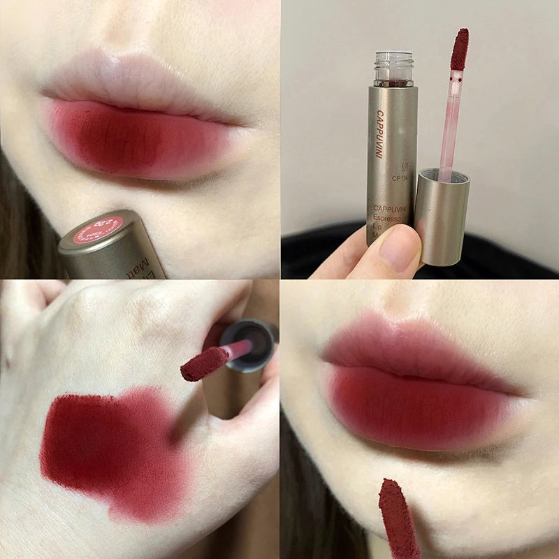 Cappuvini Velvet Matte Lip Gloss – Waterproof, Smudge-Proof & Long-Lasting