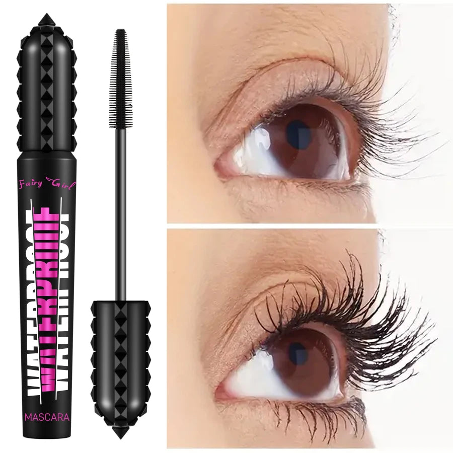 FAIRY GIRL 4D Black Waterproof Mascara – Long-Lasting Curling & Lengthening Eye Makeup