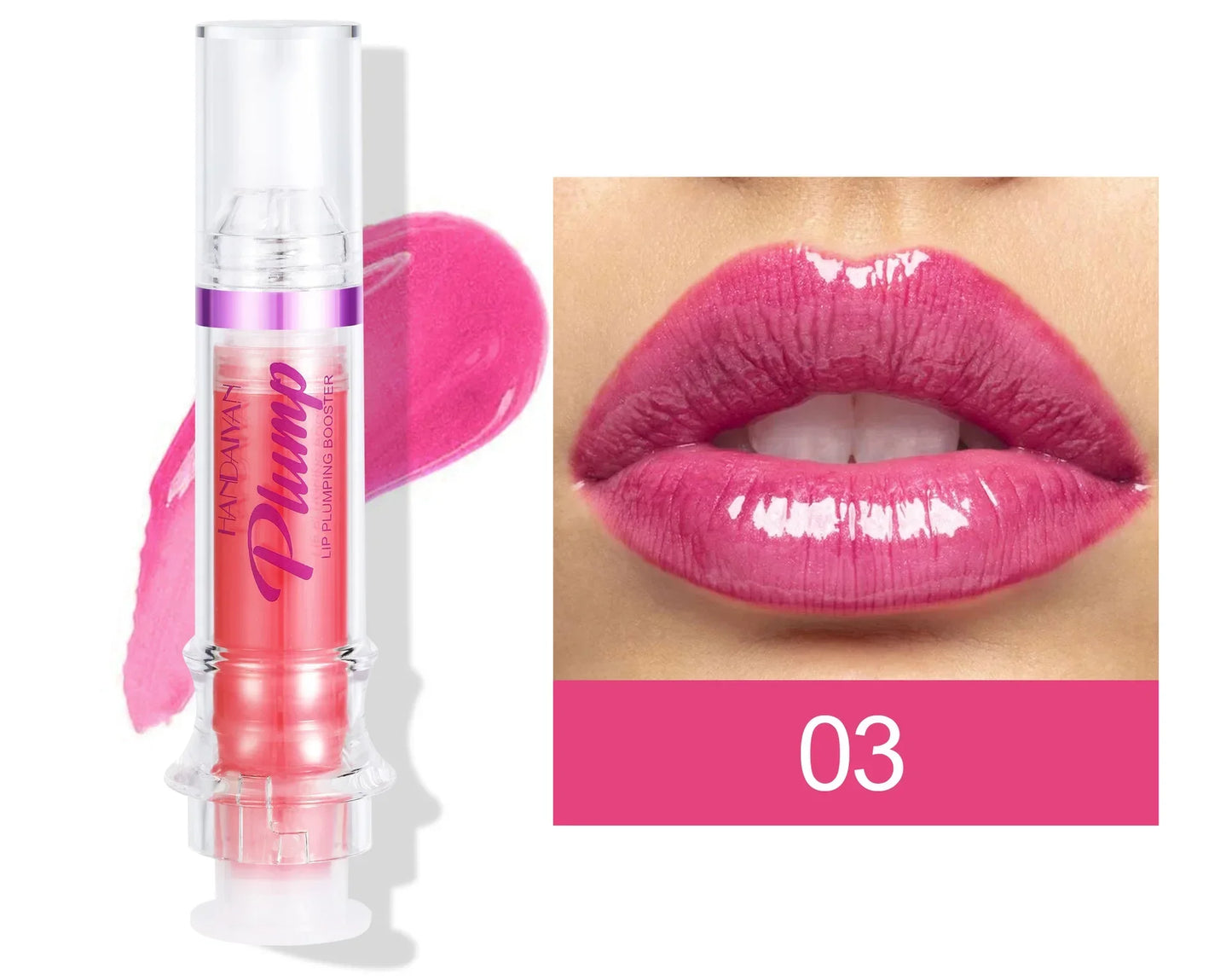 LuxuryGlow PLUMP POUT™ High-Shine Lip Plumping Gloss – Fuller Lips Instantly