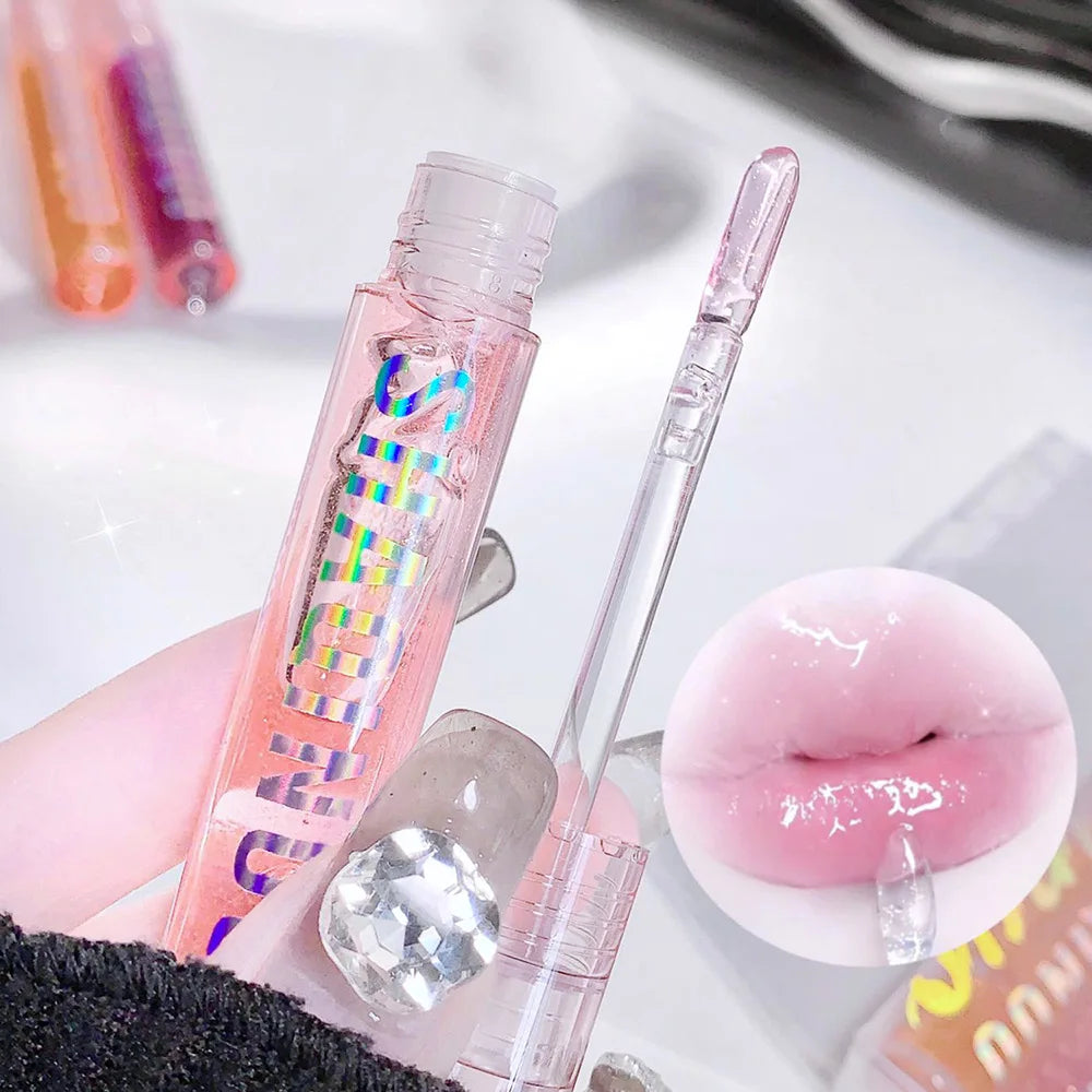 Brillo labial SHAQINUO Mirror Jelly (4 unidades) | Hidratante, brillante y duradero
