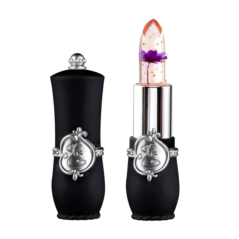 Set de labiales LuxuryGlow Flower Jelly: cambia de color, hidratante y de larga duración.
