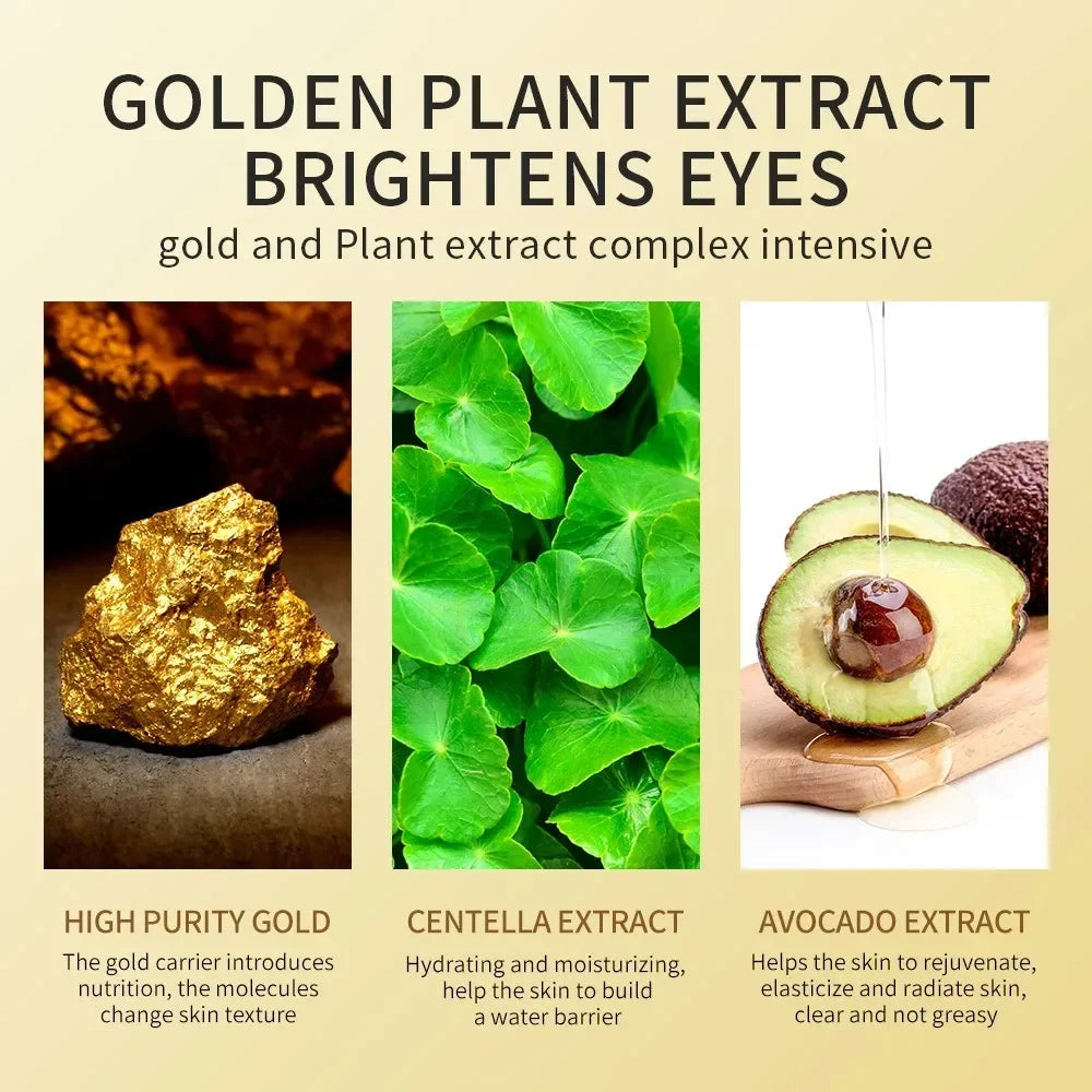 SAKSRAAR Avocado & Gold Eye Mask – Anti-Wrinkle, Dark Circle & Puffiness Treatment (60/120 PCS)
