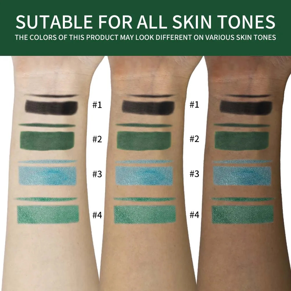 LAKERAIN 4-Color Powder Eyeliner Stick – Waterproof, Smudge-Free & Long-Lasting