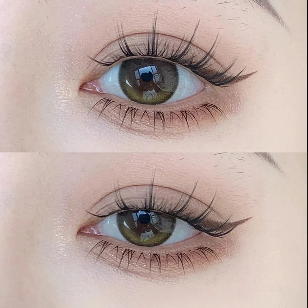 BLINKWAVE 5 Pairs Clear Band Lower False Eyelashes – Natural Manga Bottom Lashes
