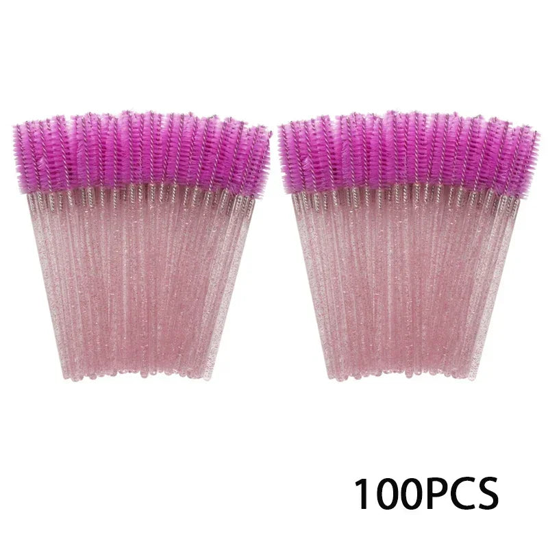 100 قطعة من أعواد الماسكارا وفرش الحواجب للاستخدام مرة واحدة من CNKESS - أدوات وضع مكياج صحية ومتعددة الاستخدامات