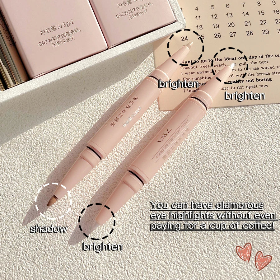 G&Z 2-in-1 Contour & Highlight Pen – Dual Head Facial Shaping Stick