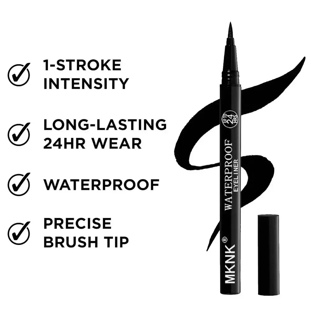 LuxuryGlow Quick-Dry Waterproof Eyeliner Pencil – 24H Long-Lasting, Smudge-Proof, Matte Finish