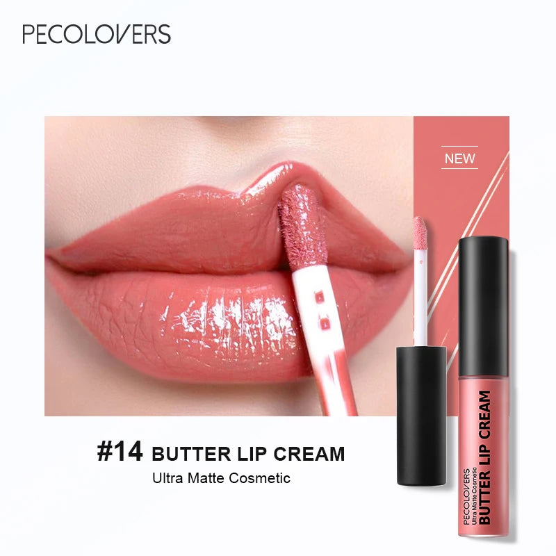Labial líquido a prueba de agua LuxuryGlow: 21 tonos vibrantes con vitamina E y voluminizador de labios