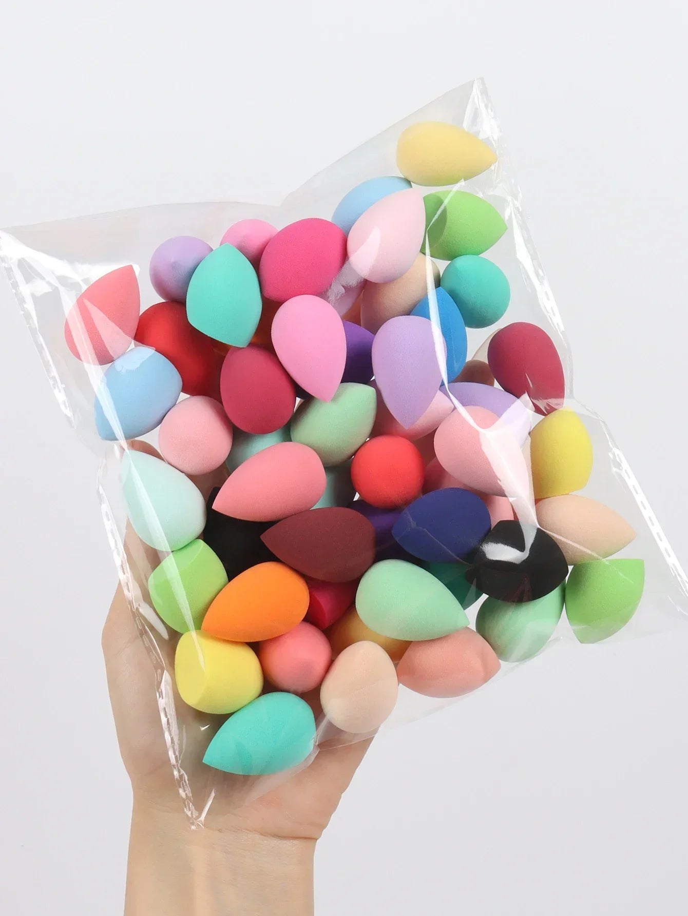 ZXZZS Mini Makeup Sponge Eggs – 10/20/50/100 Pack | Multi-Color Foundation Blending Puff