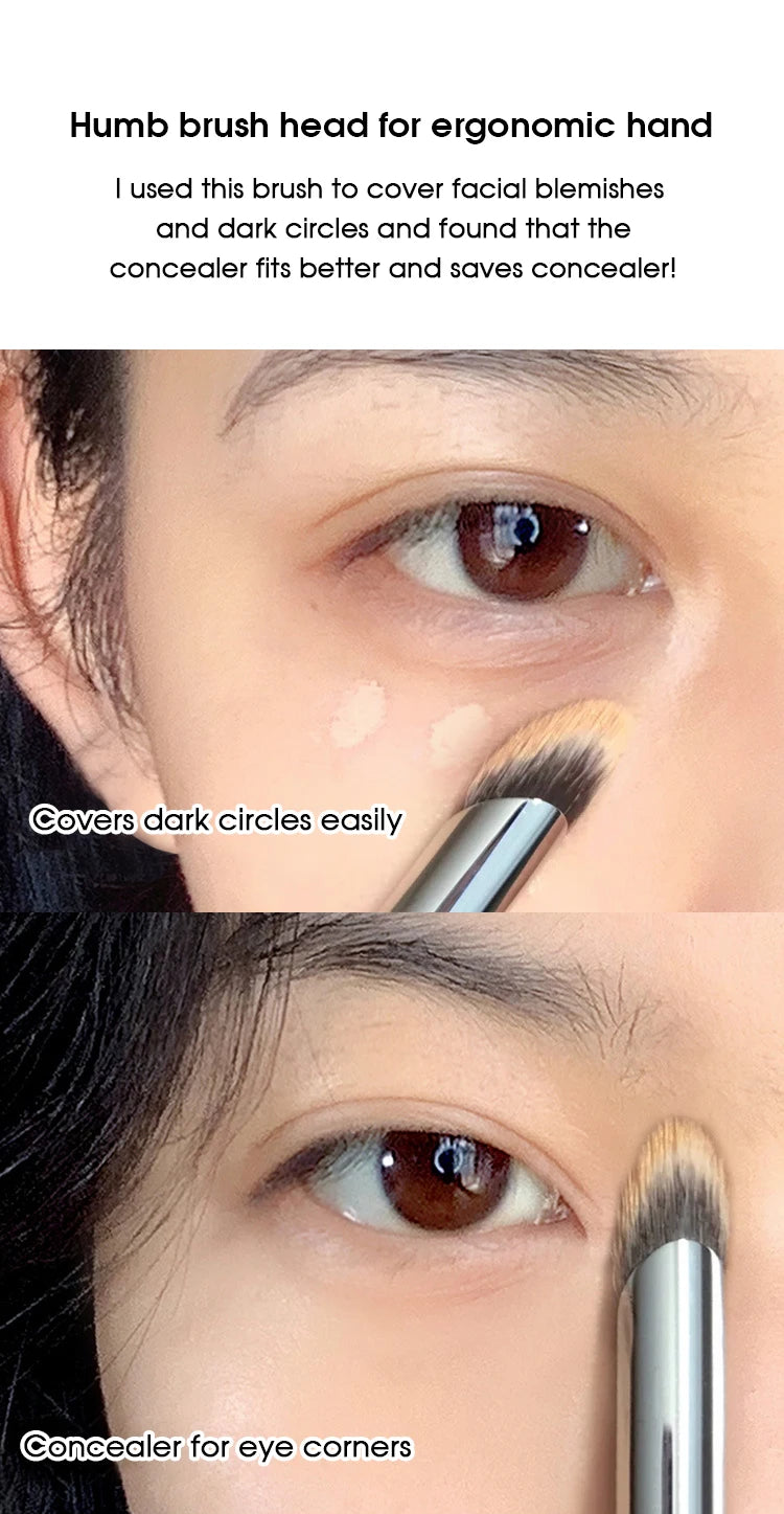 GECOMO Finger Concealer Brush – Soft Round Head for Spot & Pimple Coverage