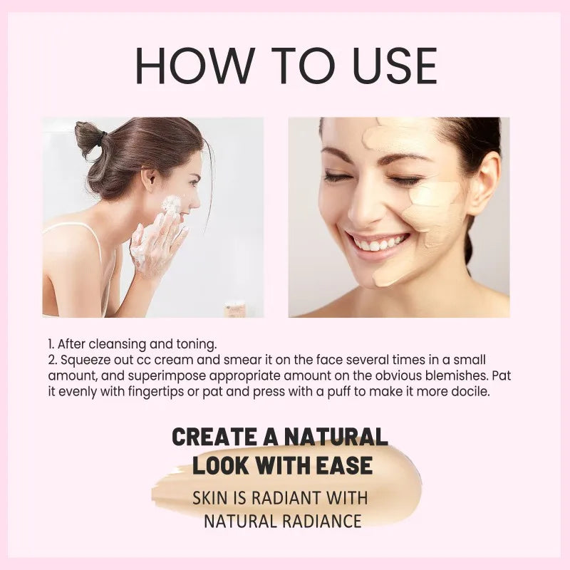 Base de maquillaje CC Cream EELHOE – FPS 50, cobertura total y control de grasa