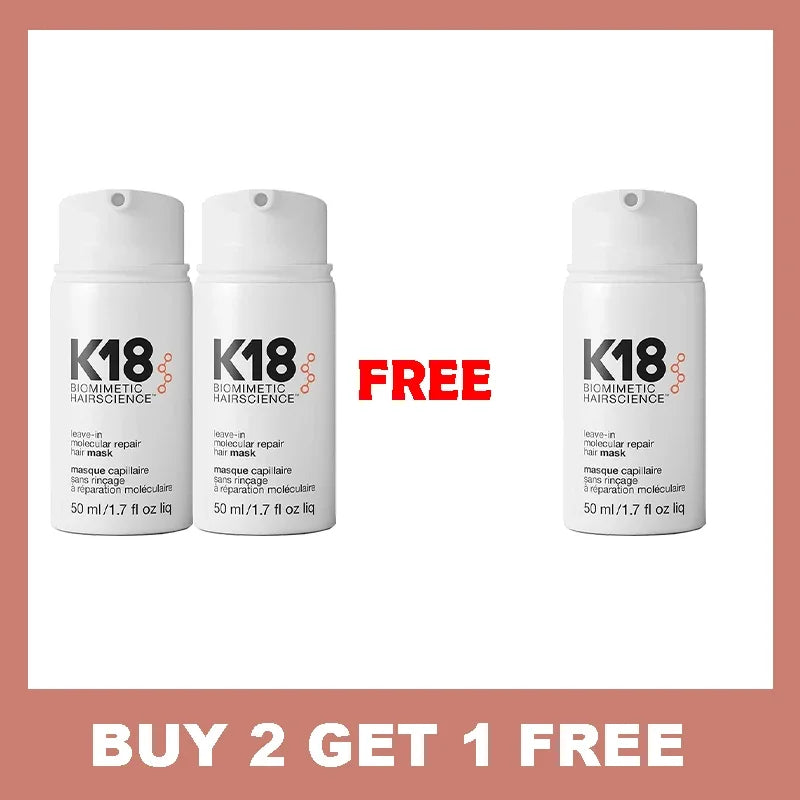 Jaysuing K18 Leave-In Repair Hair Mask – 50ML Conditioner for Dry & Damaged Hair (4-Minute Treatment)
