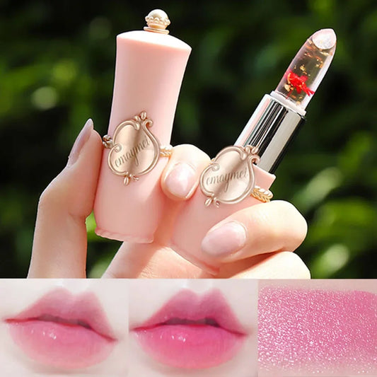 LuxuryGlow 6pcs Jelly Flower Lipstick Set – Color-Changing, Long-Lasting & Moisturizing
