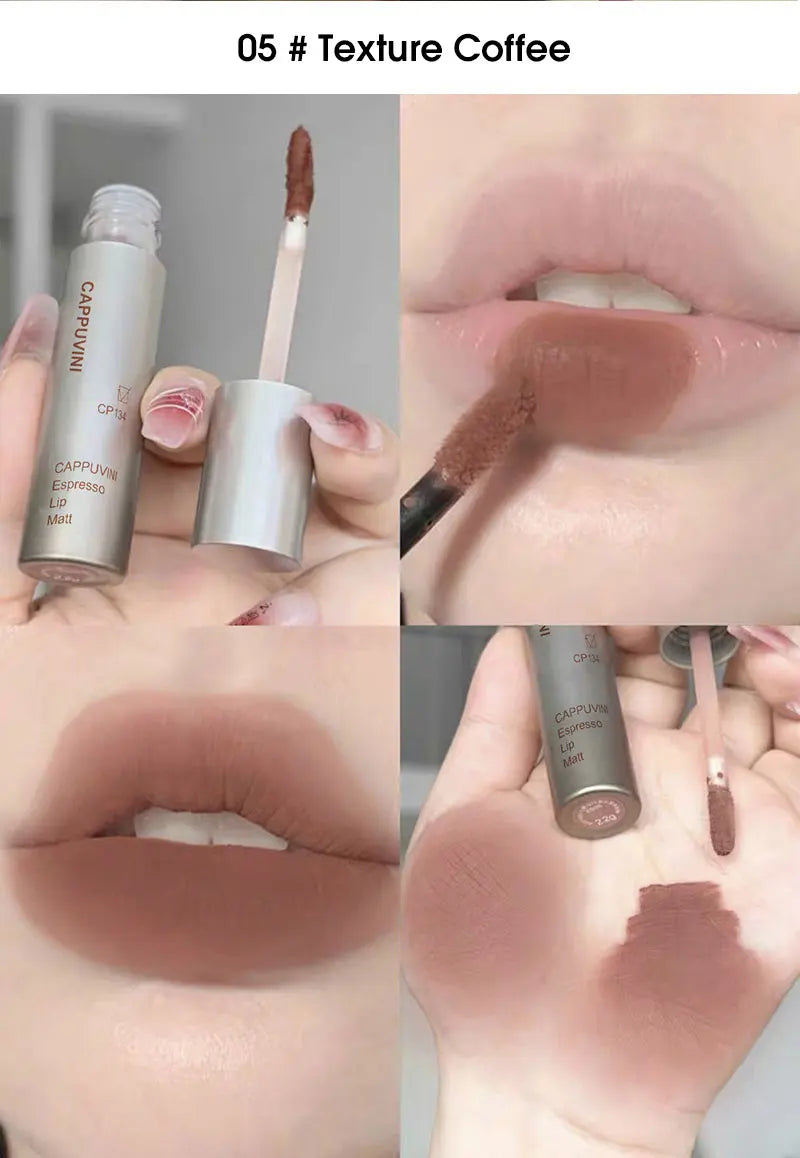 Cappuvini Velvet Matte Lip Gloss – Waterproof, Smudge-Proof & Long-Lasting