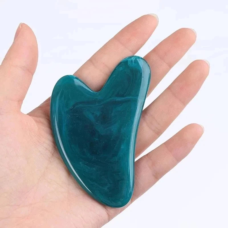 YUKUI Gua Sha Massage Tool for Face, Neck & Body — Resin Scraping Board