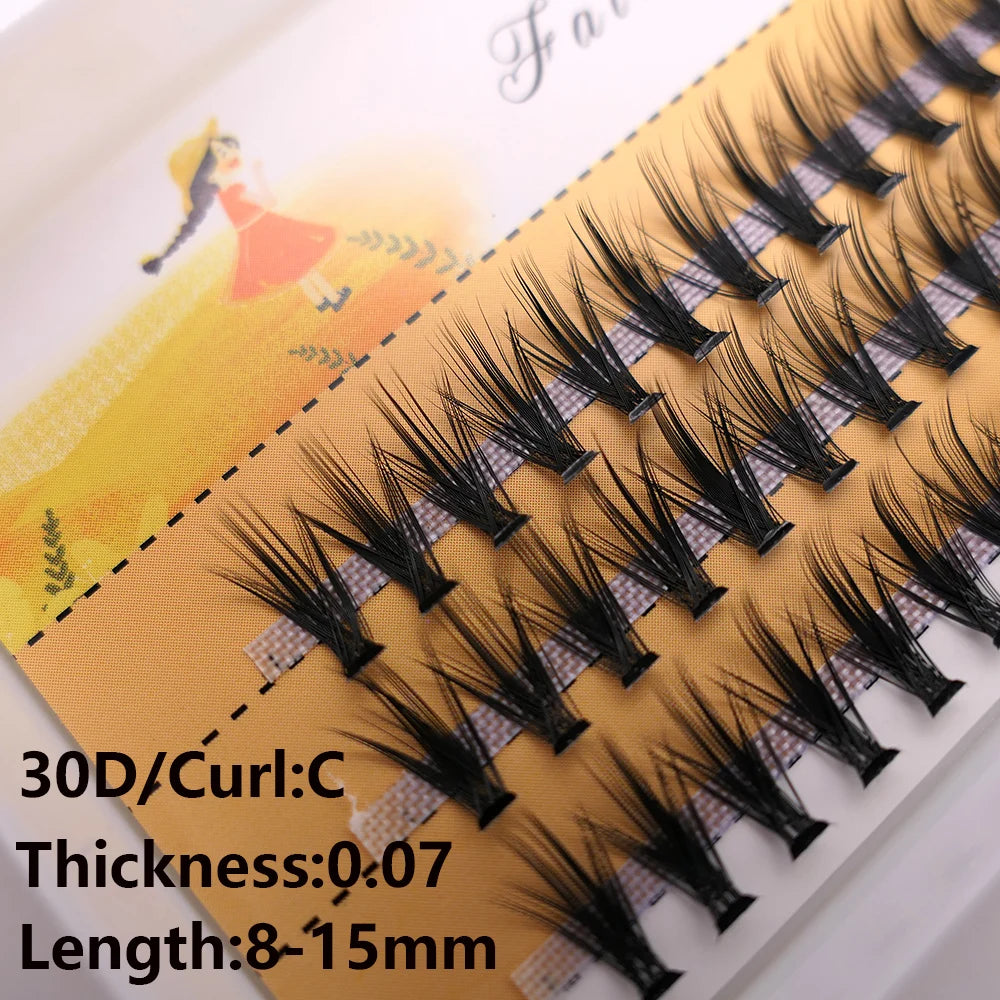 رموش صناعية من مجموعة LuxuryGlow، 60 مجموعة، 20D/30D، مصنوعة من فرو المنك، طبيعية، ثلاثية الأبعاد، كثيفة، مصنوعة يدويًا