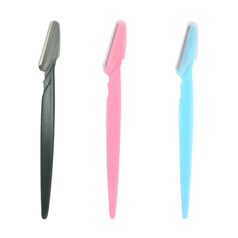 LuxuryGlow 5/10/20Pcs Eyebrow & Face Razors for Women & Men – Safe Hair Trimmer with Protective Cover