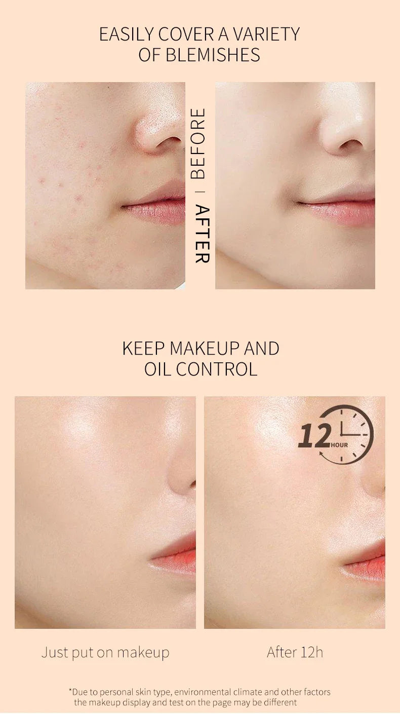 LIDORIA 30ml Waterproof Liquid Foundation – Matte, Oil-Control & Full Coverage