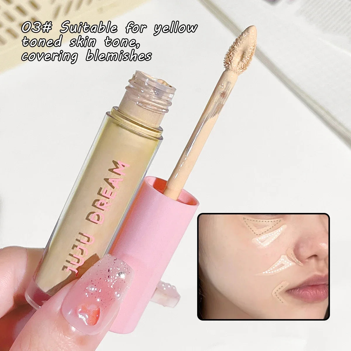 Sombra de ojos líquida resistente al agua JUJU Dream: acabado mate y brillante de alta pigmentación, resistente a las manchas, corrector de ojos de larga duración (3 g)