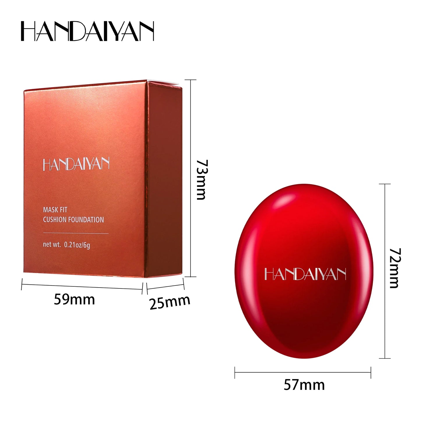 HANDAIYAN 5-Color Concealer Cushion – Moisturizing & Long-Lasting Face Makeup