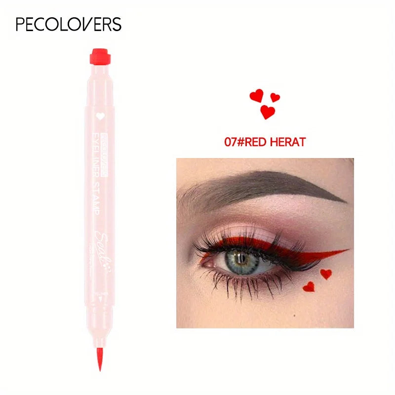LuxuryGlow 7-in-1 Eyeliner Stamp Pen – Double-Ended, Waterproof, Fast-Drying