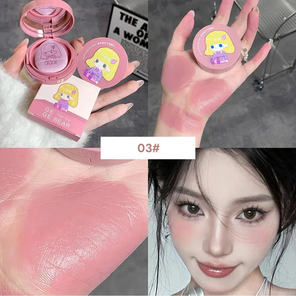 Gege Bear Cushion Blush by Gege Bear – Long-Lasting, Blendable & Whitening Finish