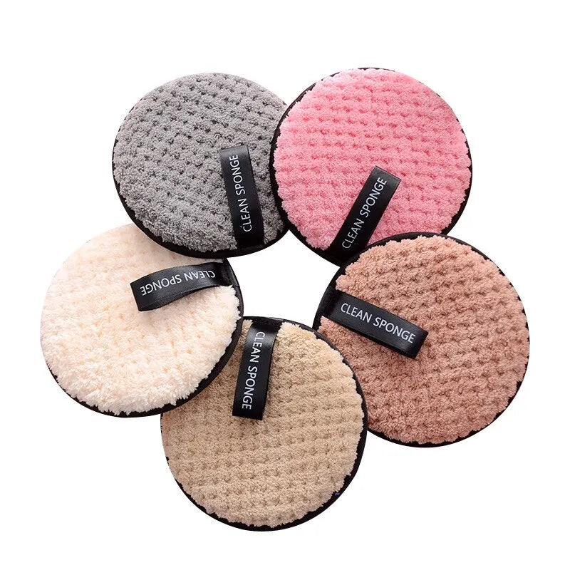 LuxuryGlow 4PCS Reusable Microfiber Makeup Remover Pads – Soft, Washable & Eco-Friendly