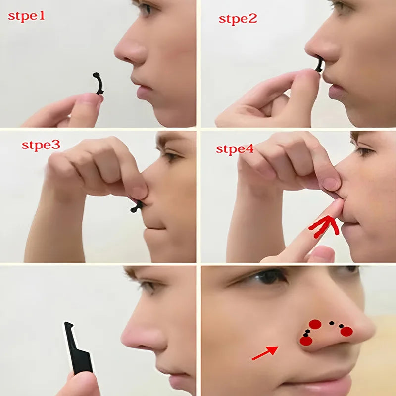 SEIZON 6PCS Nose Clip Corrector Set – Nose Shaping, Lifting & Straightening Tool