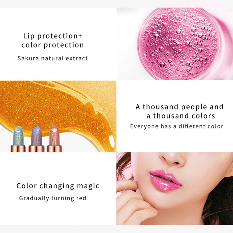 Labial de gelatina Starry Sky de DAIMANPU | Bálsamo labial hidratante que cambia de color