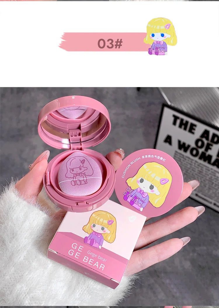 Gege Bear Cushion Blush by Gege Bear – Long-Lasting, Blendable & Whitening Finish