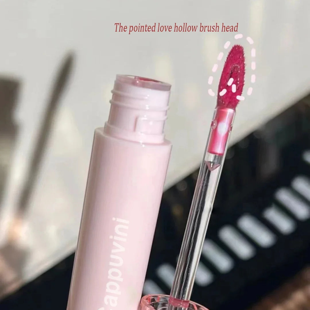 Brillo de labios con efecto espejo en rosa cereza LuxuryGlow: aceite labial hidratante con brillo de cristal