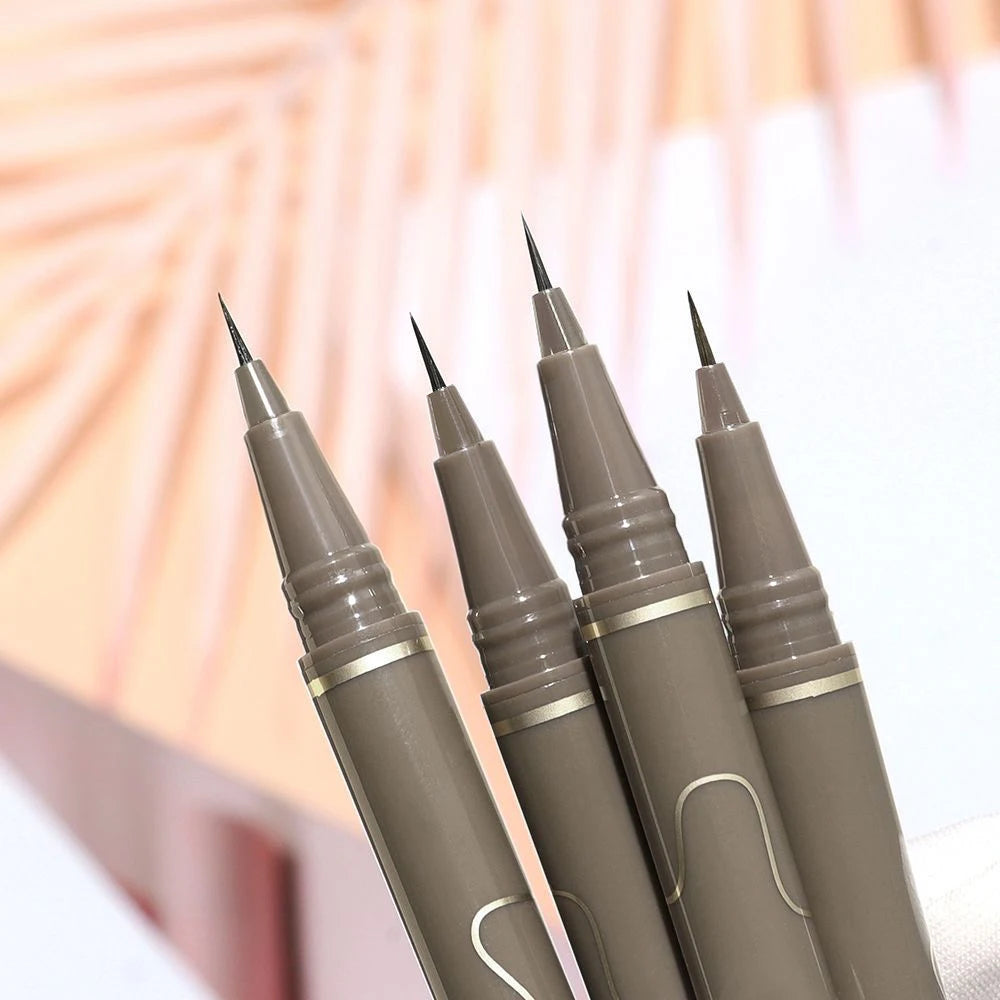 LuxuryGlow Waterproof Slim Brown Eyeliner Pen – Smudge-Proof, Sweat-Resistant, Easy for Beginners