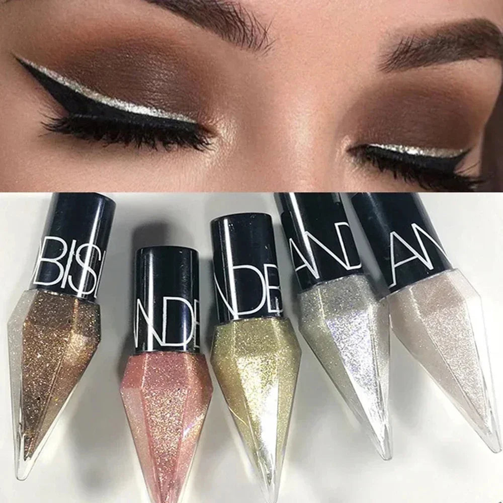 SAKSRAAR Diamond Glitter Eyeliner & Eyeshadow – Waterproof, Shimmer, Long-Lasting (2.5g)