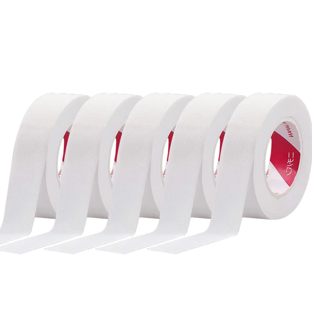 FOEONCO 2/3 Rolls Japanese Eyelash Extension Tape – Lint-Free, Breathable & Gentle