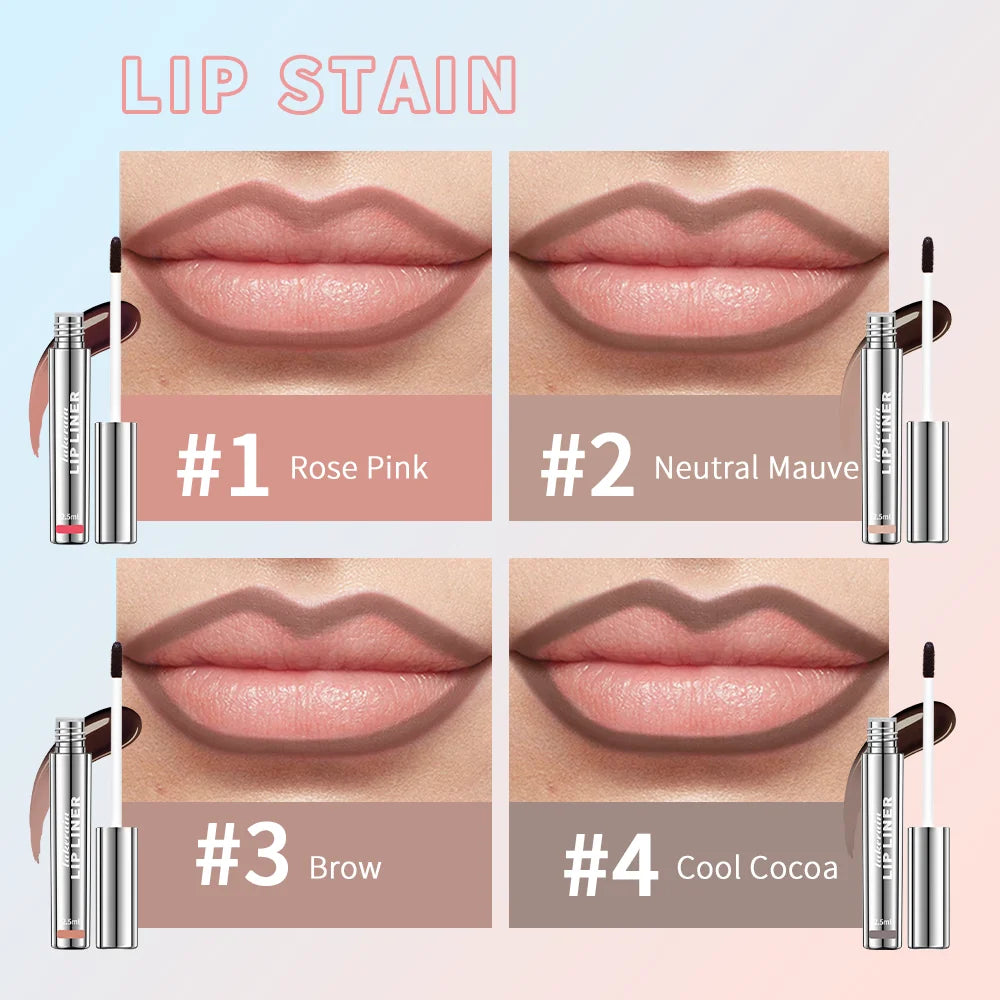 Delineador de labios Peel-Off Tattoo de ibcccndc: tinte mate resistente al agua y de larga duración