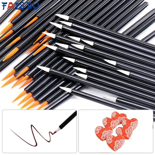 CNKESS - Juego de 50 pinceles reutilizables para decorar fondant y galletas - Herramientas para hornear DIY