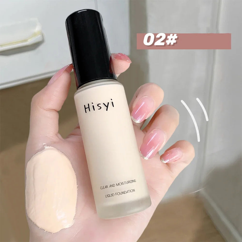 كريم أساس سائل عالي التغطية من LuxuryGlow - قاعدة مقاومة للماء والتحكم في الزيوت